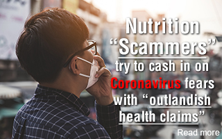 Nutrition "scammers" try to cash in on coronavirus fears with "outlandish health claims"