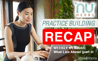 RECAP: Nuherbs Practice Building - Strategies for What Lies Ahead part 2